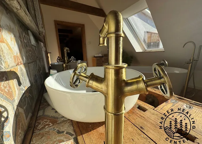 Harzer Healing Center 2025 Himmlische Landhauswohnung Mit Fussbodenheizung,xxl Kochinsel,xxl Regendusche,modern,hochwertig,persoenlich,vollausgestattet Вилла *