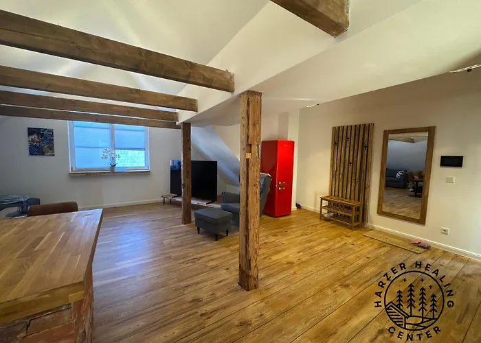 Вилла Harzer Healing Center 2025 Himmlische Landhauswohnung Mit Fussbodenheizung,xxl Kochinsel,xxl Regendusche,modern,hochwertig,persoenlich,vollausgestattet Эльбингероде